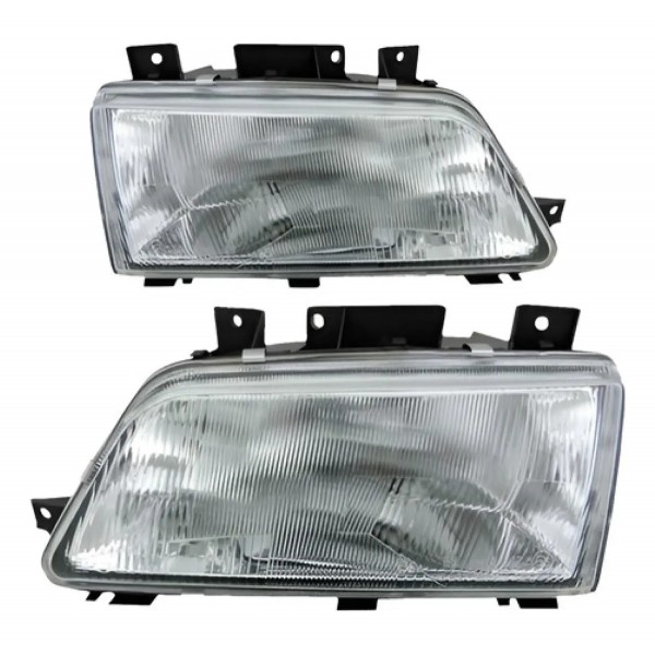 Par Farol Peugeot 405 1994 1995 96 1997 Foco Simples Cromado