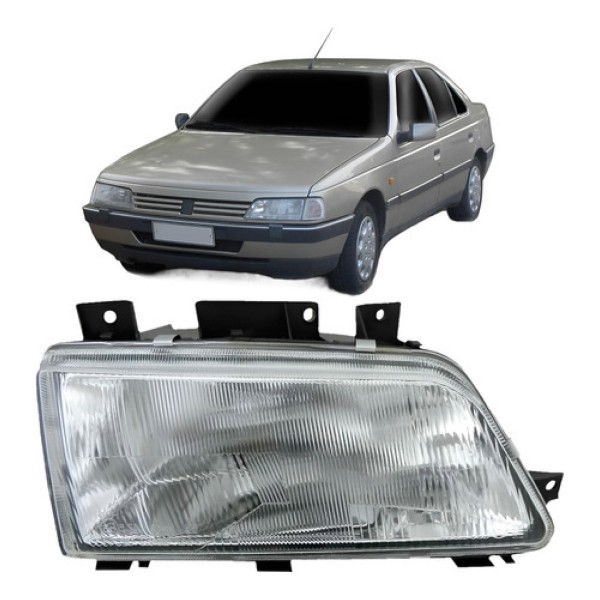 Farol Peugeot 405 1994 1995 1996 1997 Foco Simples Cromado