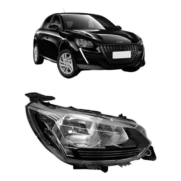 Farol Peugeot 208 Like 2020 2021 2022 2023