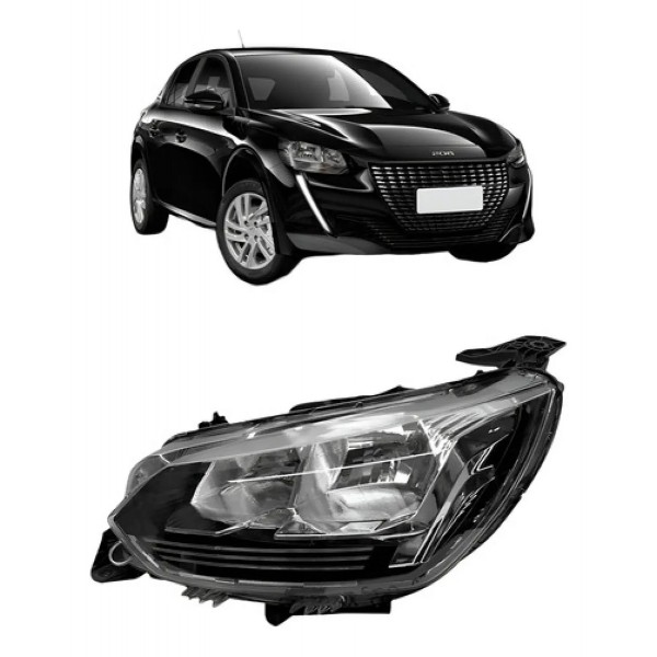 Farol Peugeot 208 Like 2020 2021 2022 2023