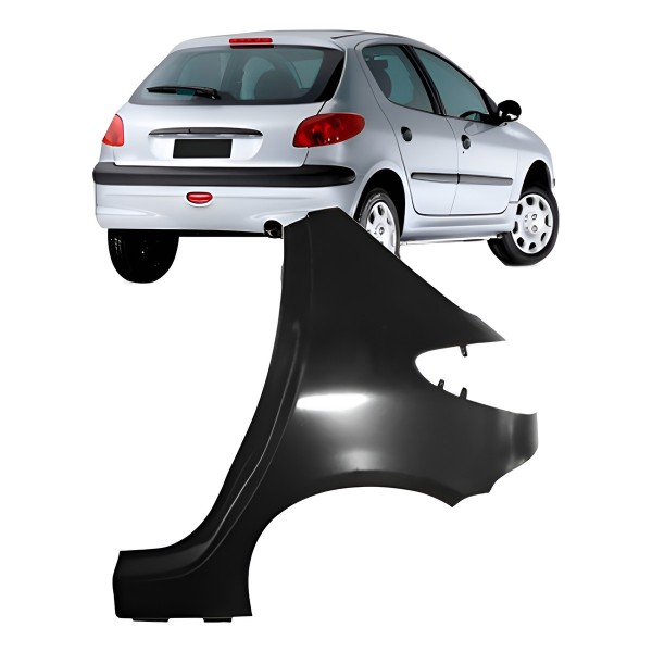 Lateral Traseira Peugeot 206 4 Portas 1998 A 2010