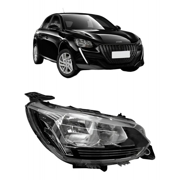 Farol Peugeot 208 Active 2020 2021 2022 2023