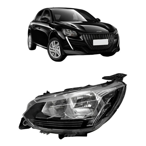 Farol Para Peugeot 208 Like 2020 2021 2022 2023