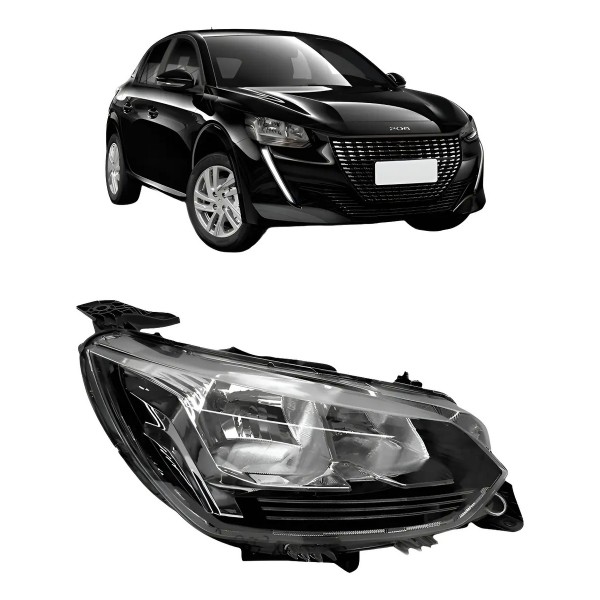 Farol Para Peugeot 208 Like 2020 2021 2022 2023