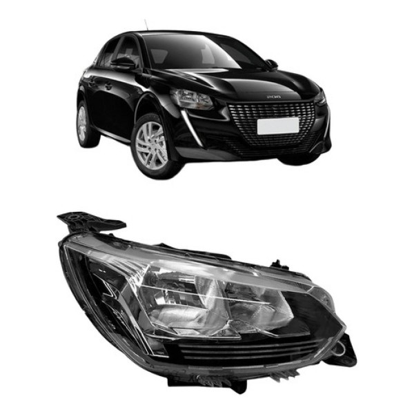Farol Para Peugeot 208 Active 2020 2021 2022 2023