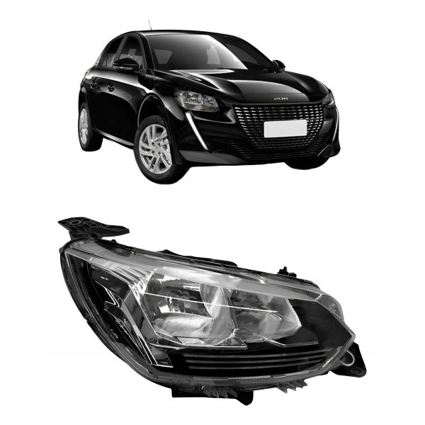 Farol Para Peugeot 208 Active 2020 2021 2022 2023