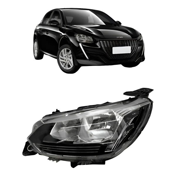 Farol Para Peugeot 208 Allure Active E Like 20 21 2022 2023