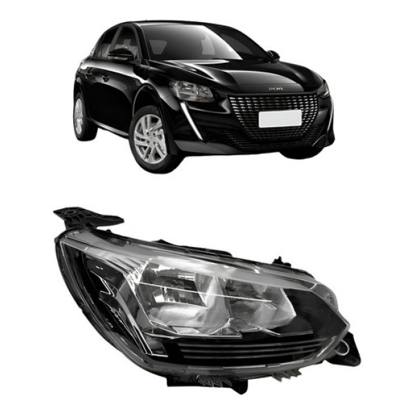 Farol Para Peugeot 208 Allure Active E Like 20 21 2022 2023