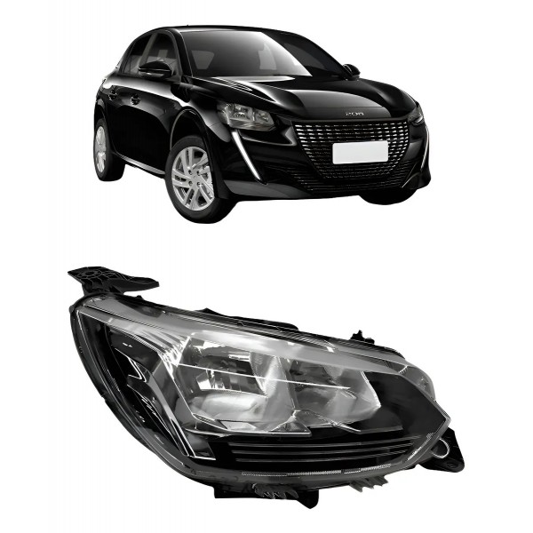 Farol Para Peugeot 208 Allure Active E Like 20 21 2022 2023