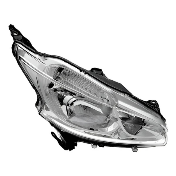 Farol Peugeot 208 2012 A 2016 Manual Cromado S/led