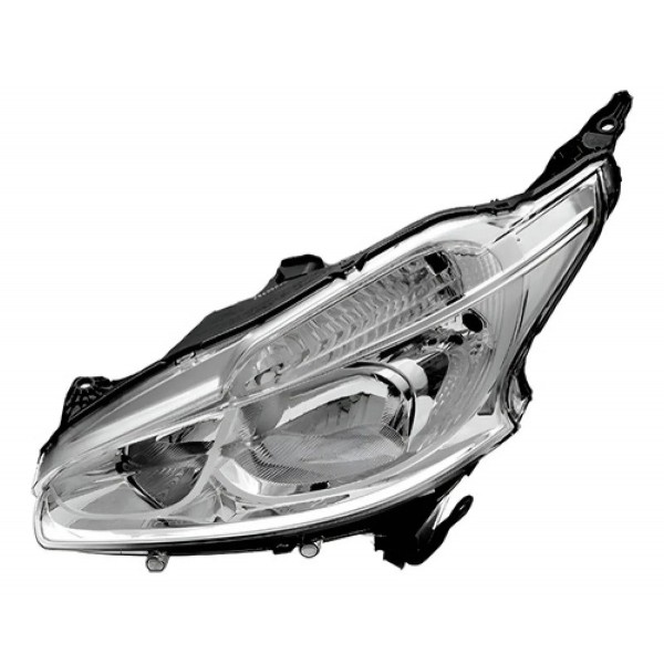 Farol Peugeot 208 2012 A 2016 Manual Cromado S/led