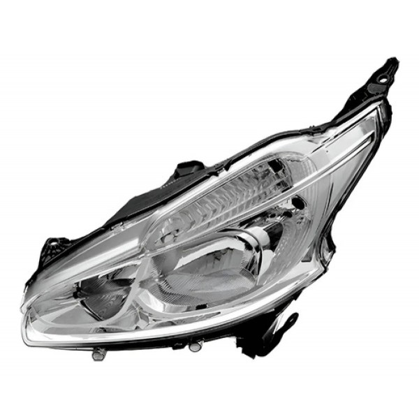 Farol Para Peugeot 208 2012 A 2016 Manual Cromado S/led