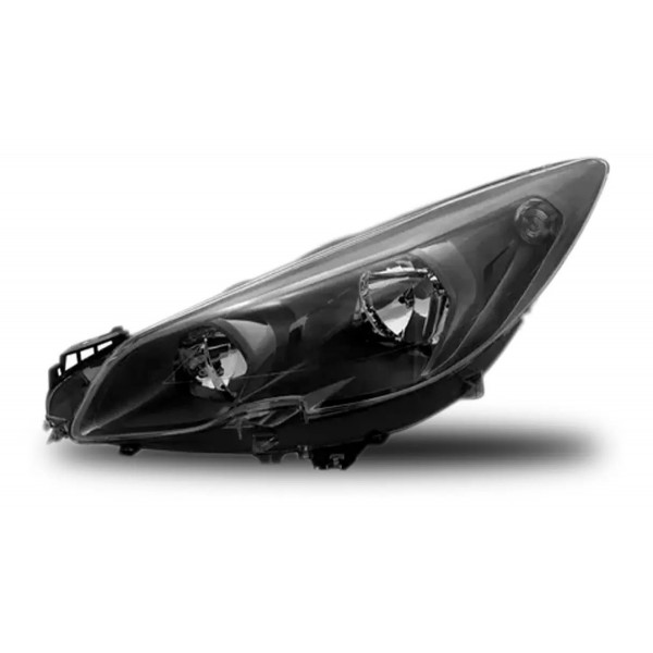 Farol Para Peugeot 308 2016 A 2019 Fume Negro Manual