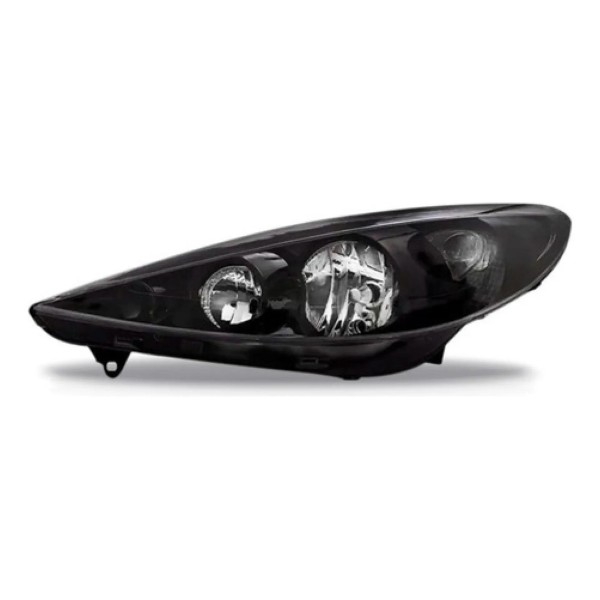 Farol Peugeot 207 09 2010 2011 12 2013 Máscara Negra Oferta