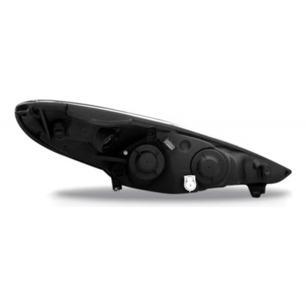 Farol Peugeot 207 09 2010 2011 12 2013 Máscara Negra Oferta