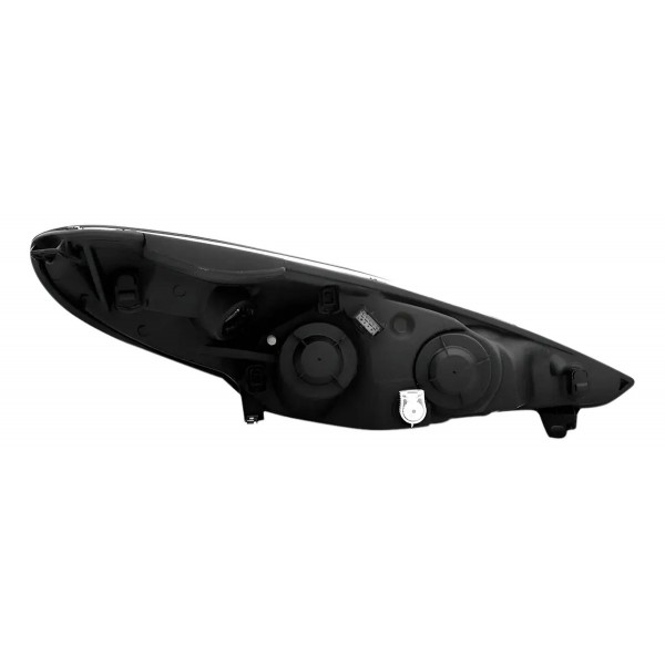 Farol Para Peugeot 207 09 2010 11 12 13 Máscara Negra Ofert
