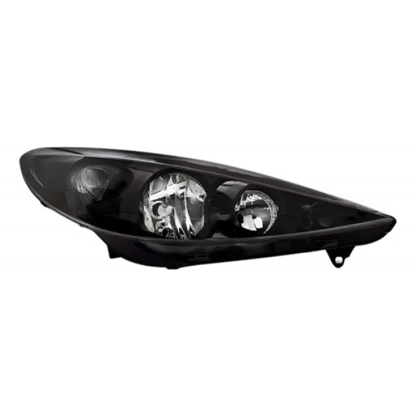 Farol Para Peugeot 207 09 2010 11 12 13 Máscara Negra Ofert