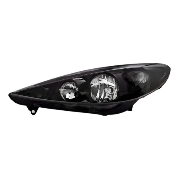 Farol Para Peugeot 207 09 2010 11 12 13 Máscara Negra Ofert