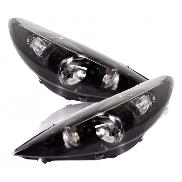 Farol Peugeot 207 Hoggar 07 08 09 10 11 12 13 14  Masc Negra