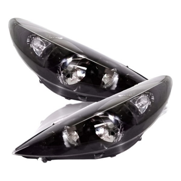 Farol Peugeot 207 Hoggar 07 08 09 10 11 12 13 14  Masc Negra