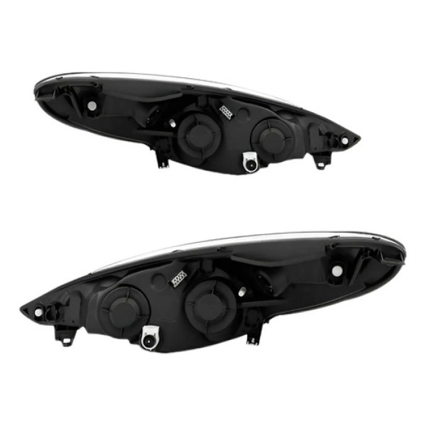 Par Farol Para Peugeot 207 09 2010 2011 12 13 Manual Cromado