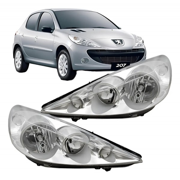 Farol Peugeot 207 Passion Hatch Sedan Sw Perua 2007 A 2015