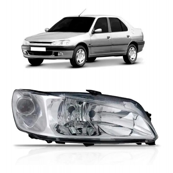 Farol Peugeot 306 1999 A 2003 Foco Duplo Modelo Original