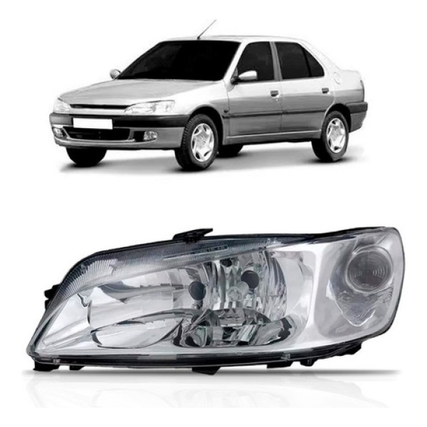 Farol Peugeot 306 1999 A 2003 Foco Duplo Modelo Original