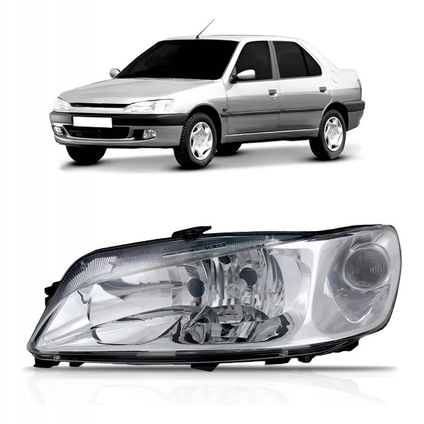 Farol Peugeot 306 1999 A 2003 Foco Duplo Modelo Original