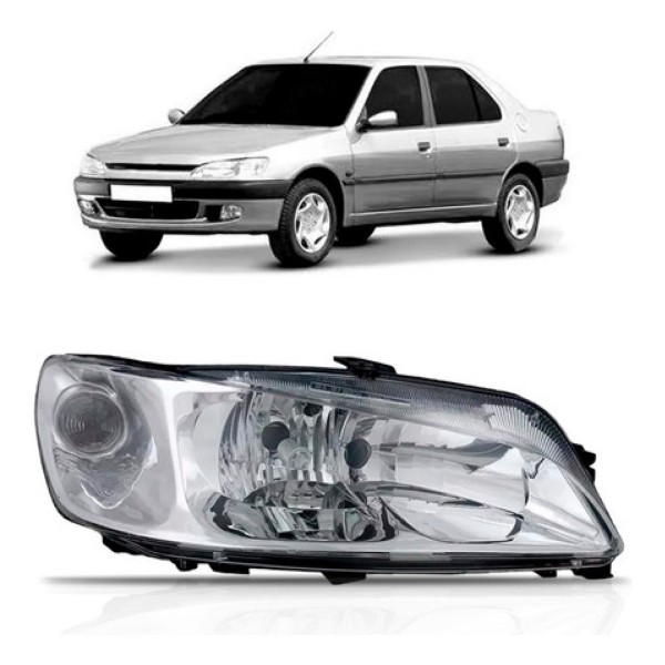 Farol Peugeot 306 1999 A 2003 Foco Duplo Modelo Original