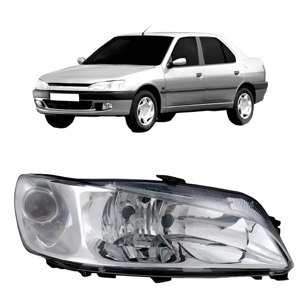 Farol Para Peugeot 306 99 A 2003 Foco Duplo Modelo Original