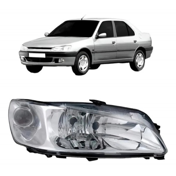 Farol Para Peugeot 306 99 A 2003 Foco Duplo Modelo Original