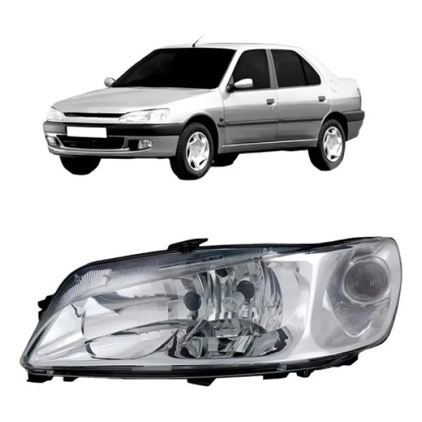 Farol Para Peugeot 306 99 A 2003 Foco Duplo Modelo Original