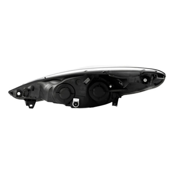 Jogo Farol Para Peugeot 207 09 2010 11 12 13 Manual Cromado