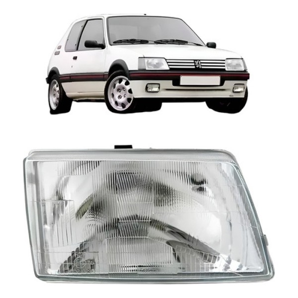 Farol Para Peugeot 205 1983 84 85 86 87 88 89 90 91 92