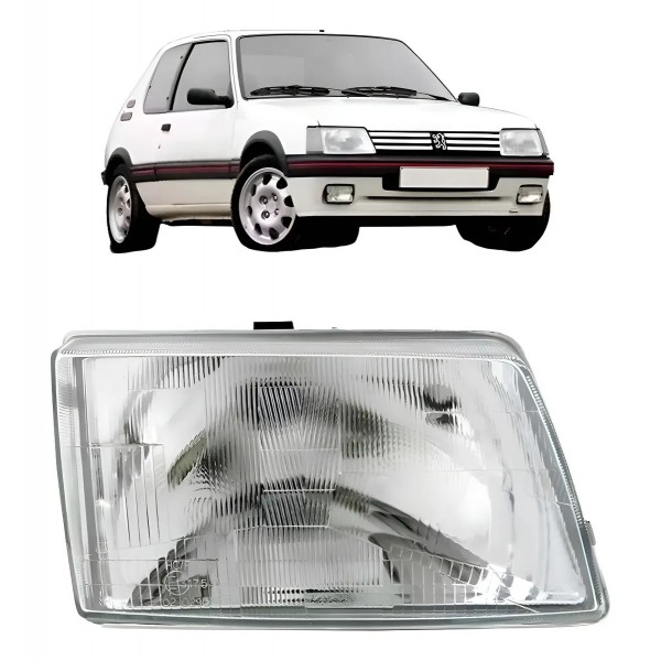 Farol Para Peugeot 205 1983 84 85 86 87 88 89 90 91 92