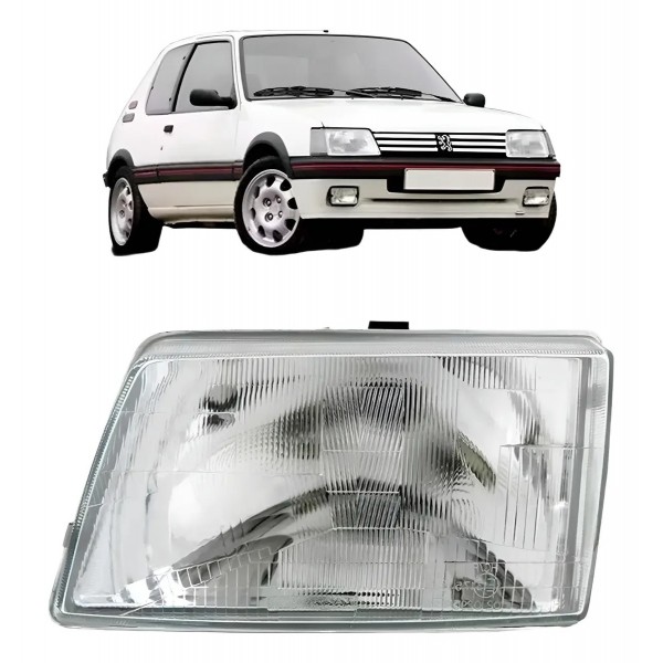 Farol Para Peugeot 205 1983 84 85 86 87 88 89 90 91 92