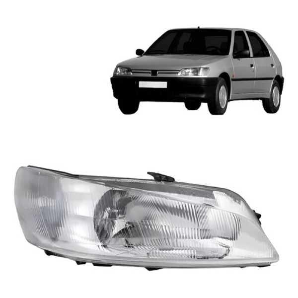Farol Peugeot 306 1997 1998 1999 Raiado Novo