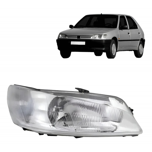 Farol Peugeot 306 1997 1998 1999 Raiado Novo