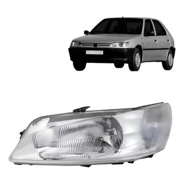 Farol Peugeot 306 1997 1998 1999 Raiado Novo