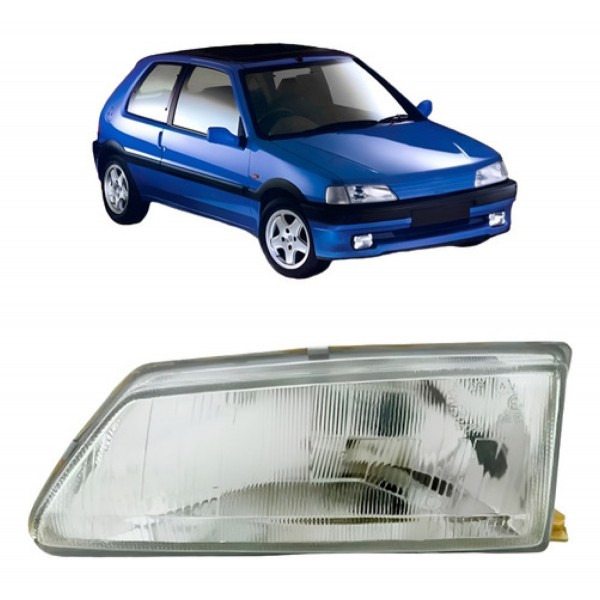 Farol Para Peugeot 106 1992 93 94 1995 1996 Modelo Original