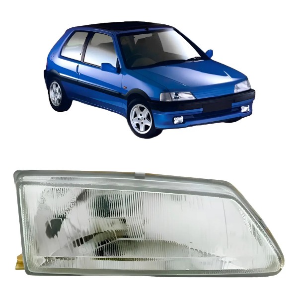 Farol Para Peugeot 106 1992 93 94 1995 1996 Modelo Original