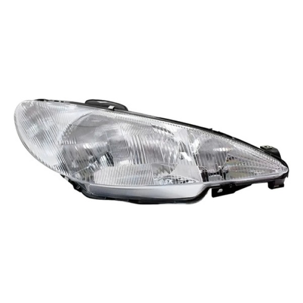 Farol Para Peugeot 206 99 2000 01 02 2003 Raiado C/garantia