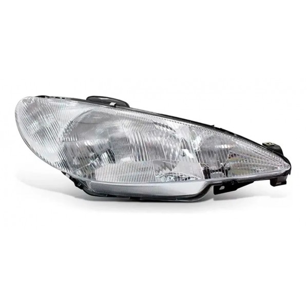 Farol Peugeot 206 1999 2000 2001 2002 2003 Raiado C/garantia
