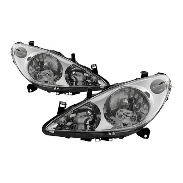 Jogo Farol Peugeot 307 2001 2002 2003 2004 2005 S/ Auxiliar