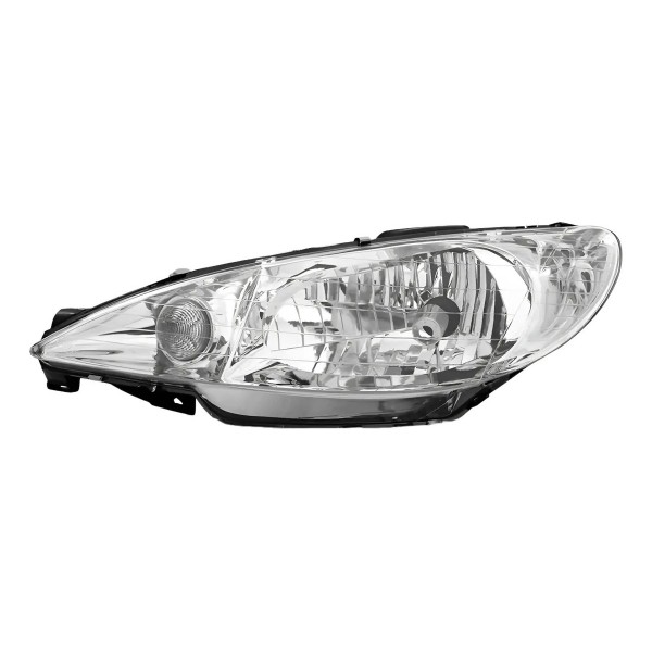 Farol Peugeot 206 E 206 Sw Ano 00 Ao 06 Foco Simples Liso