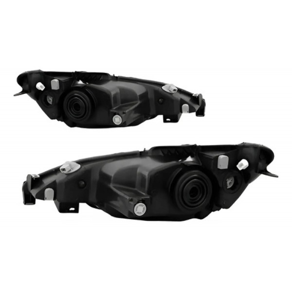 Par Farol Peugeot 206 E 206 Sw 2000 A 2006 Foco Simples Liso