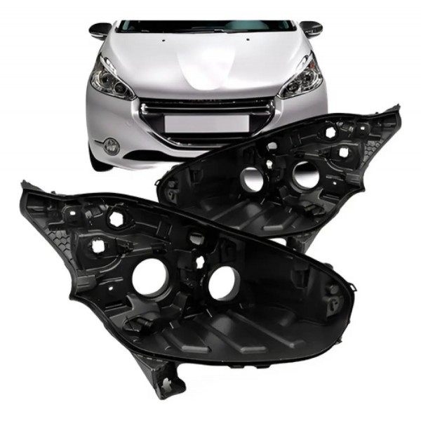 Par Carcaca Farol Peugeot 208 2012 2013 2014 2015 2016