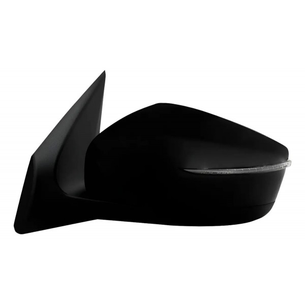 Retrovisor Versa 2016 A 2019 C/pisca (fino) Preto Liso