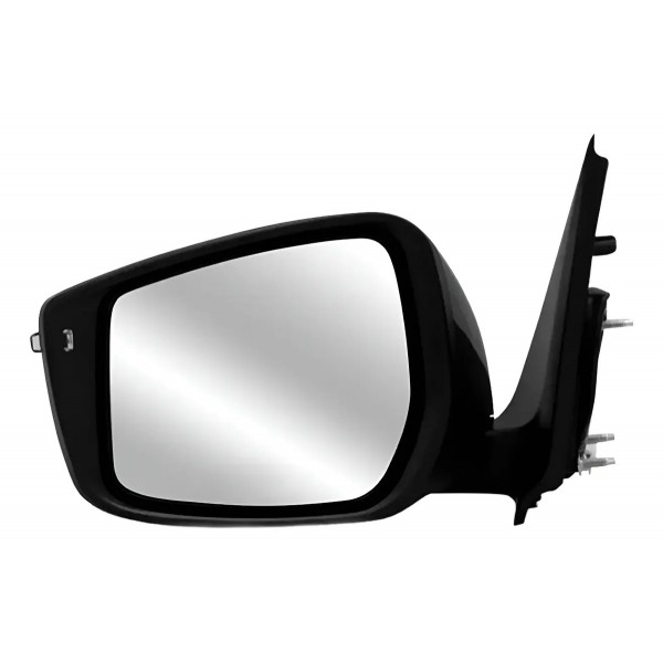 Retrovisor Versa 2016 A 2019 C/pisca (fino) Preto Liso